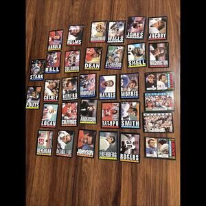 33 Vintage Topps 1985 Football Trading Cards Lot